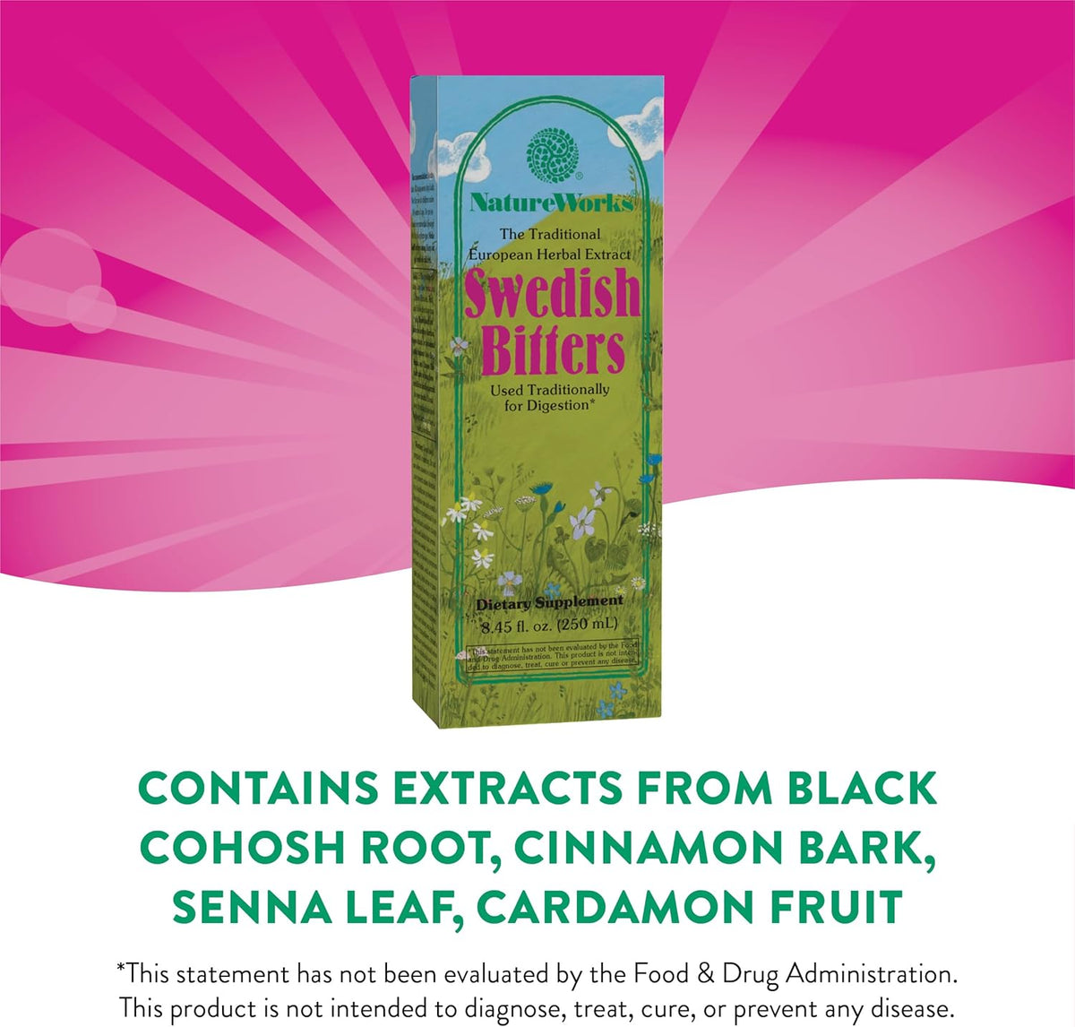 Nature Works Swedish Bitters, 8.45 fl oz