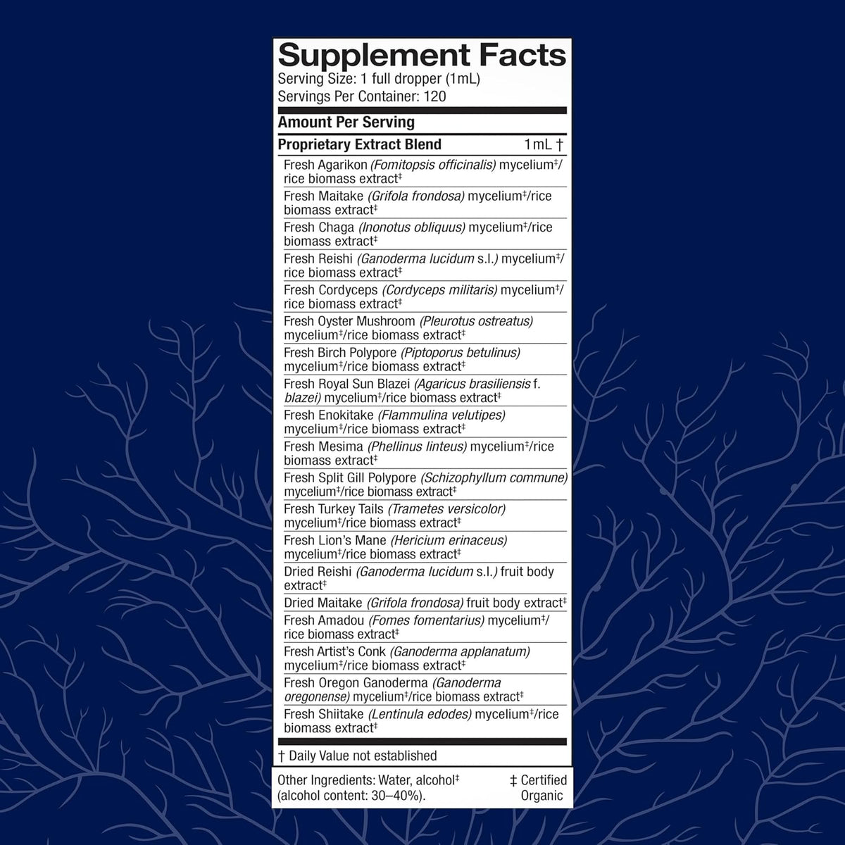 Host Defense MyCommunity Extract - 17 Species Blend Mushroom Supplement for Immune Support - Extract with Lion&#39;s Mane, Reishi. Chaga, Cordyceps, Turkey Tail &amp; More - 4 fl oz (120 Servings)