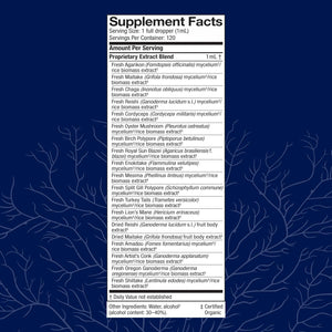 Host Defense MyCommunity Extract - 17 Species Blend Mushroom Supplement for Immune Support - Extract with Lion's Mane, Reishi. Chaga, Cordyceps, Turkey Tail & More - 4 fl oz (120 Servings)