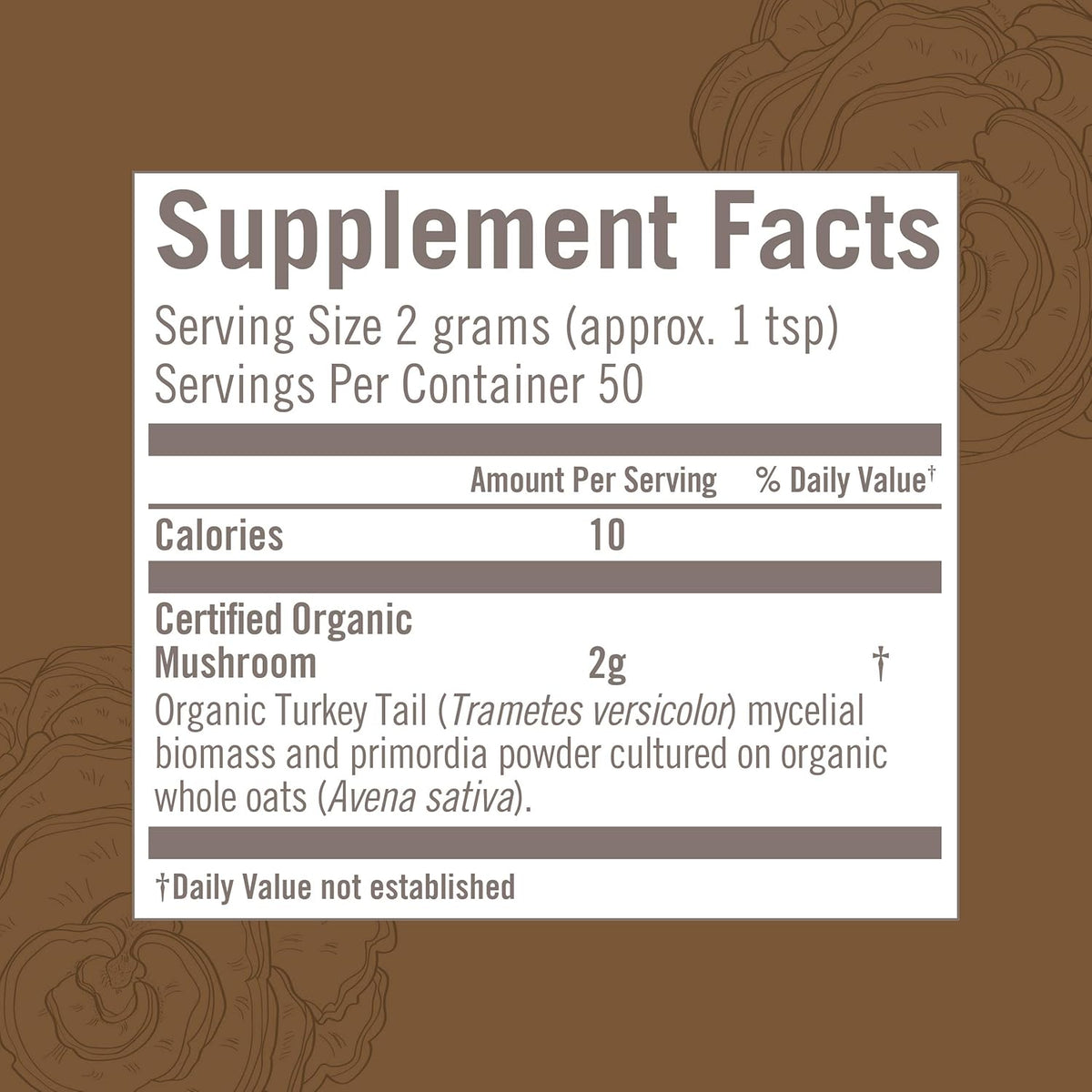 OM MUSHROOM SUPERFOOD Turkey Tail Organic Mushroom Powder, 3.5 Ounce, 50 Servings, Immune Support, Polysacchrides, Beta-Glucans, Gut Health &amp; Holistic Defense Mushroom Supplement