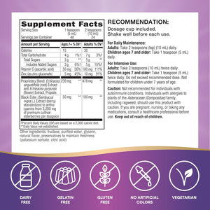 Nature's Way Sambucus Immune Elderberry Syrup, Elderberry extract Vitamin C and Zinc with Propolis & Echinacea for Immune Support*, Gluten Free, Vegetarian, 8 Fl Oz
