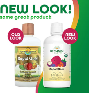 Dynamic Health Nopal Gold, Organic, No Additives, Antioxidant Support, Vegan, Gluten Free, Non-GMO, 32 Fl oz