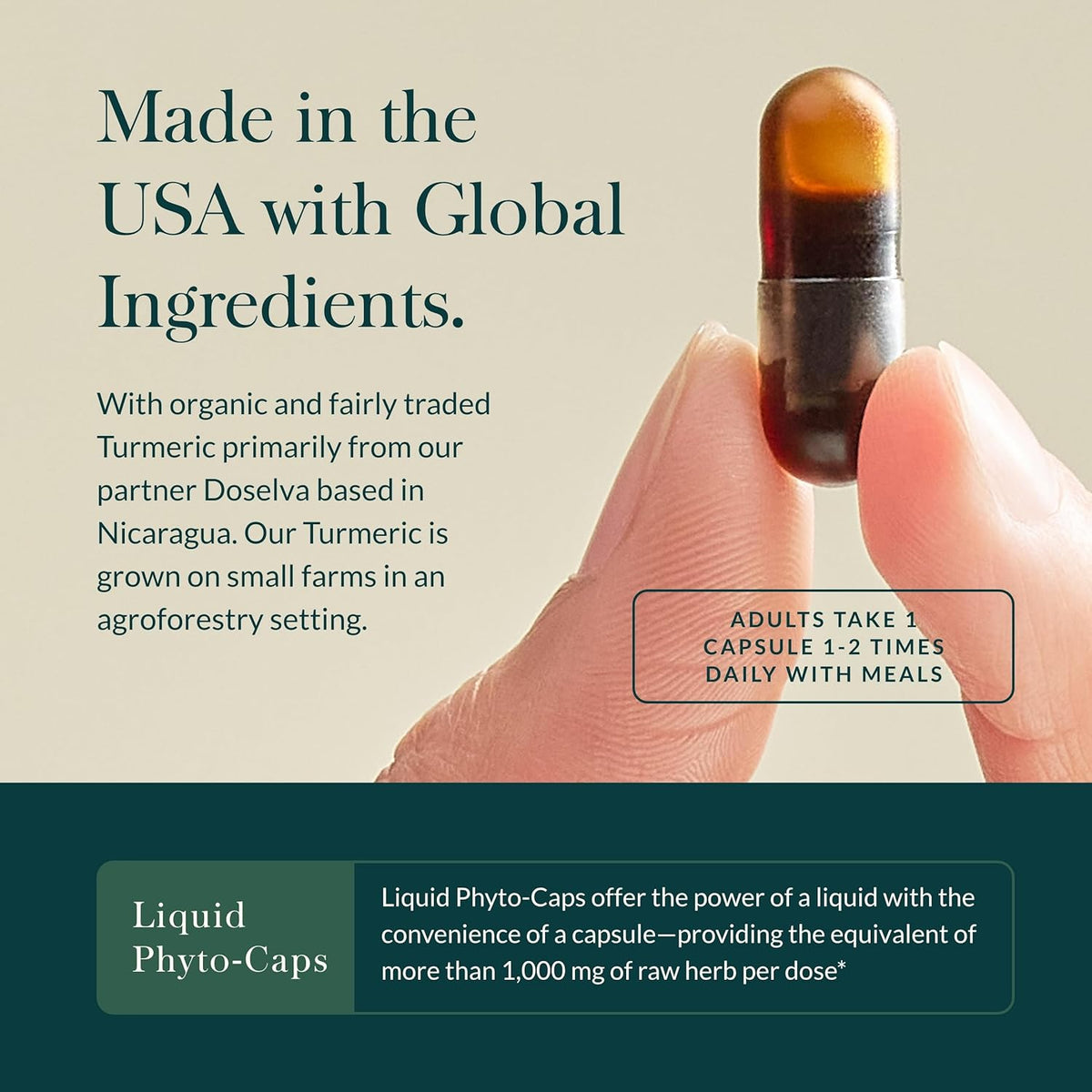 Gaia Herbs Turmeric Supreme Extra Strength - Supports Occasional Swelling from Normal Wear &amp; Tear - with Turmeric Curcumin &amp; Black Pepper - 120 Vegan Liquid Phyto-Capsules