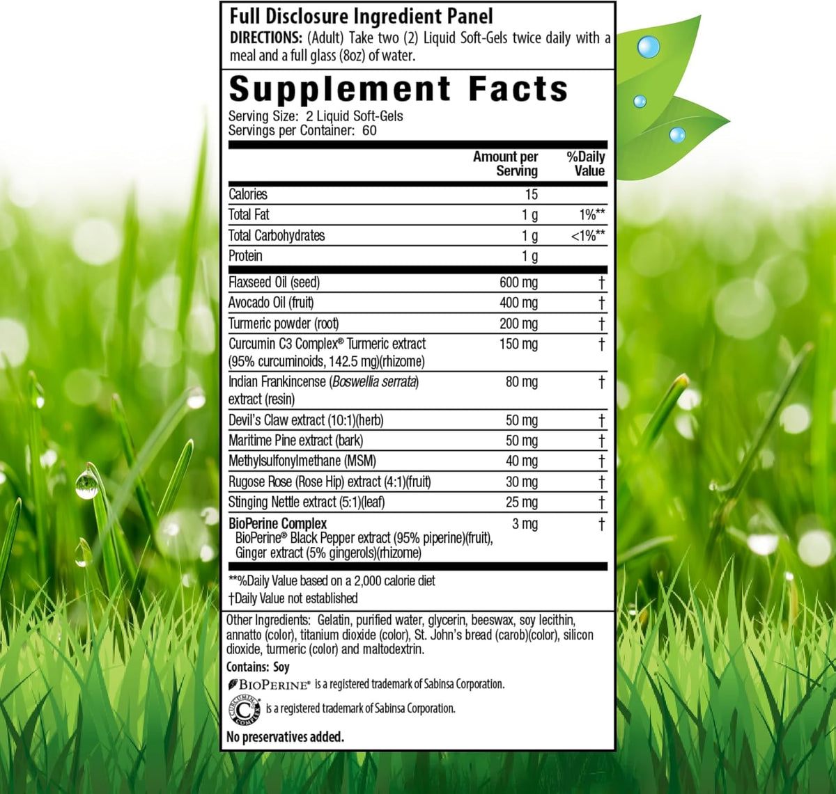 Irwin Naturals Whole-Body Turmeric + Curcumin C3 Complex - 120 Liquid Soft-Gels - with Boswellia, Maritime Pine Bark, MSM &amp; Rose Hip