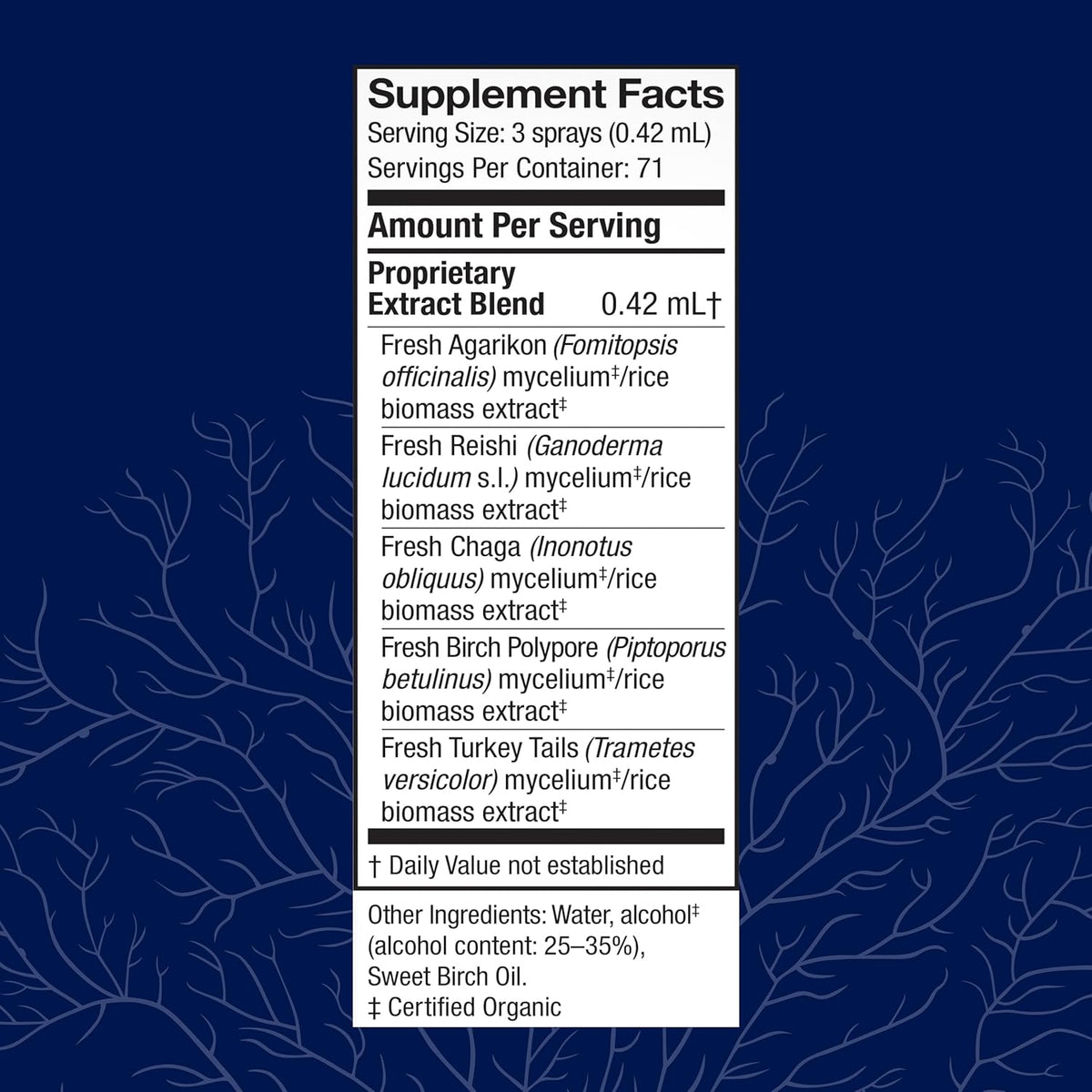 Host Defense MycoShield Throat Spray - Immune Health Support - Dietary Mushroom Supplement with Chaga, Reishi, Turkey Tail &amp; More - On-The-Go Immune Support - Winter Mist, 1 fl oz (71 Servings)