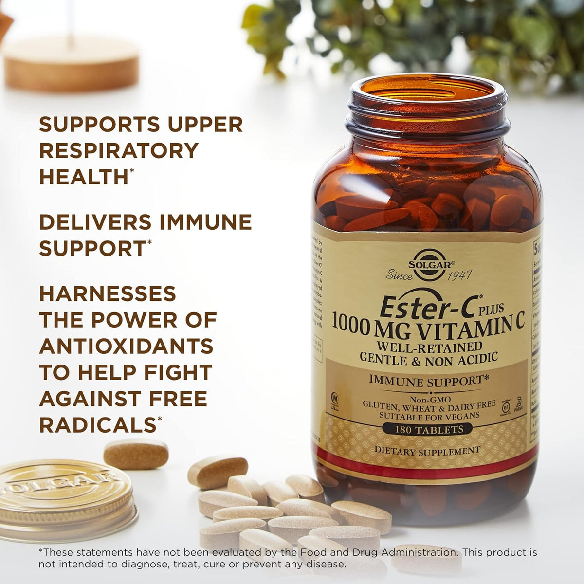 Solgar Ester-C Plus 1000 mg Vitamin C 180 Tablet