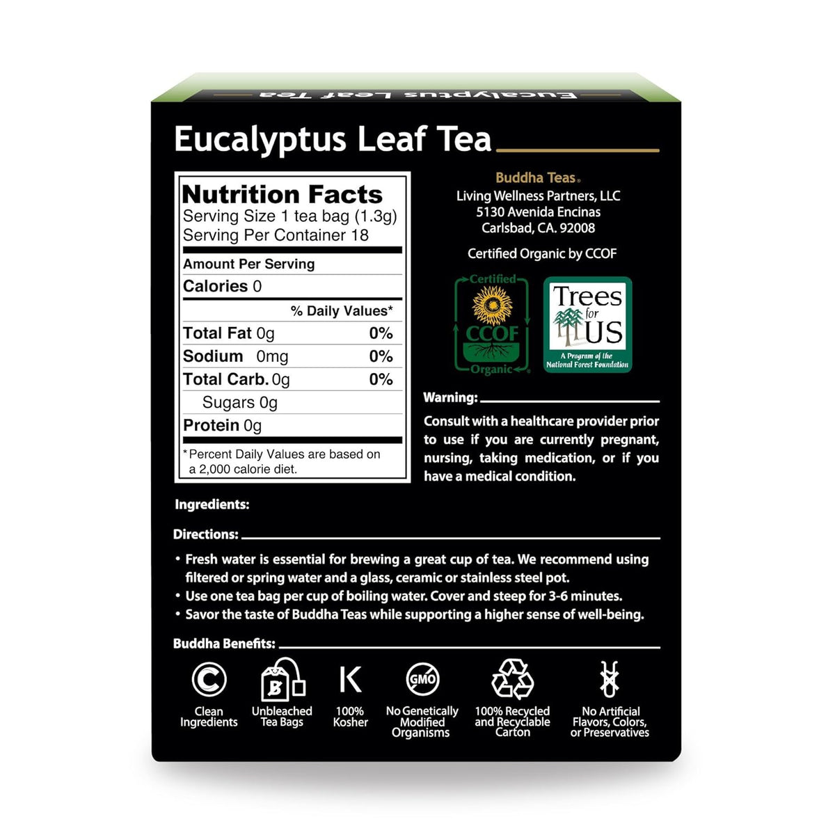 Eucalyptus Leaf Tea 18 Bags