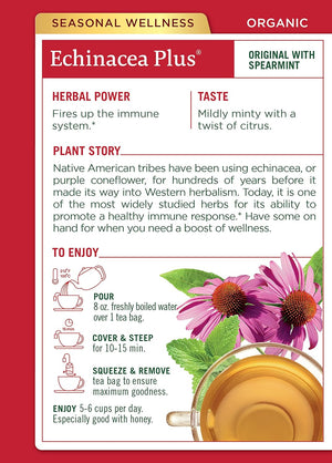Traditional Medicinals Organic Echinacea Plus® Herbal Tea, 16 Tea Bags
