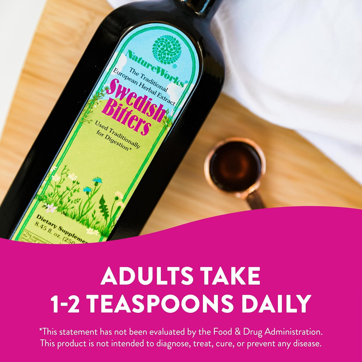 Nature Works Swedish Bitters, 8.45 fl oz