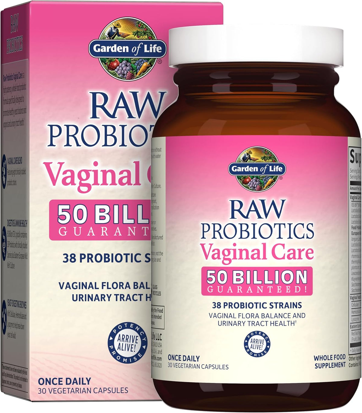 Garden of Life RAW Probiotics™ Vaginal Care, 50 billion, 30 Vegetarian Capsules