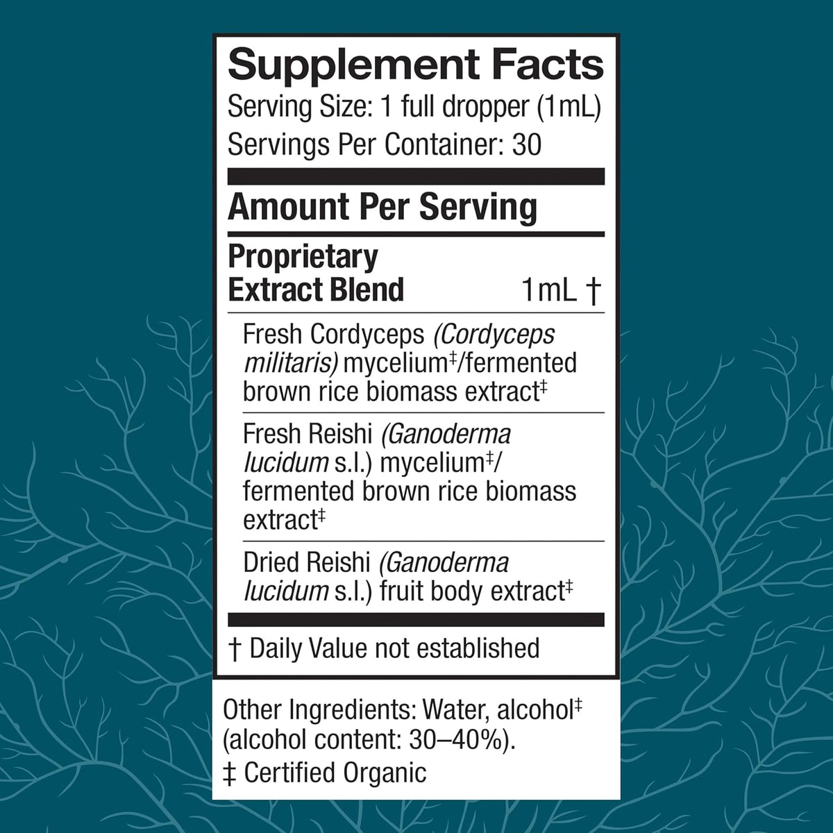 Host Defense CordyChi Extract - Energy & Immune Support Supplement - Cordyceps & Reishi Mushroom Supplement for Relaxation & Respiratory Support - Aids Against Tiredness - 1 fl oz