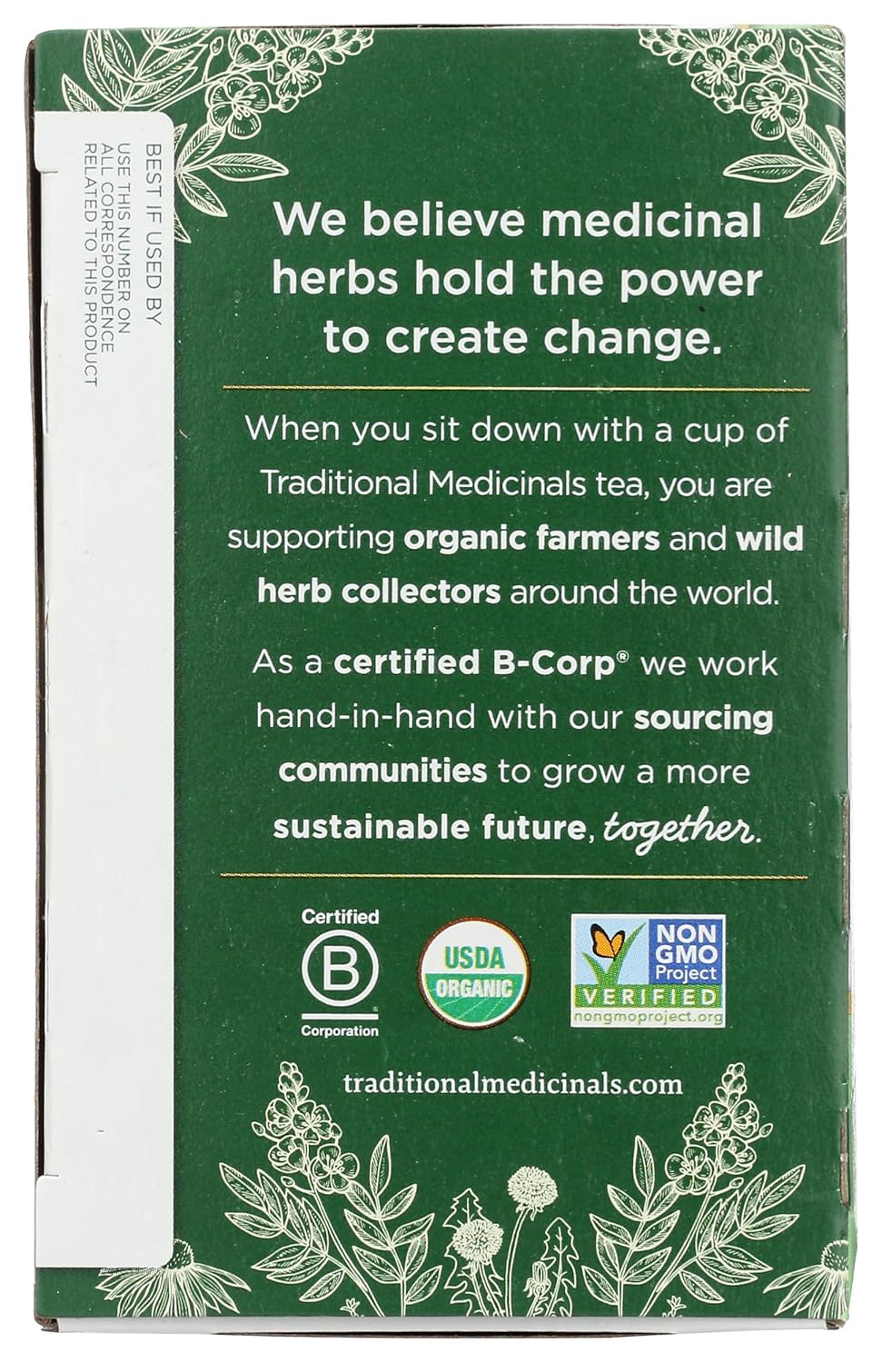 Traditional Medicinals Organic Nettle Leaf Herbal Tea, Supports Joint Health &amp; Overall Wellness- 16 Tea Bags