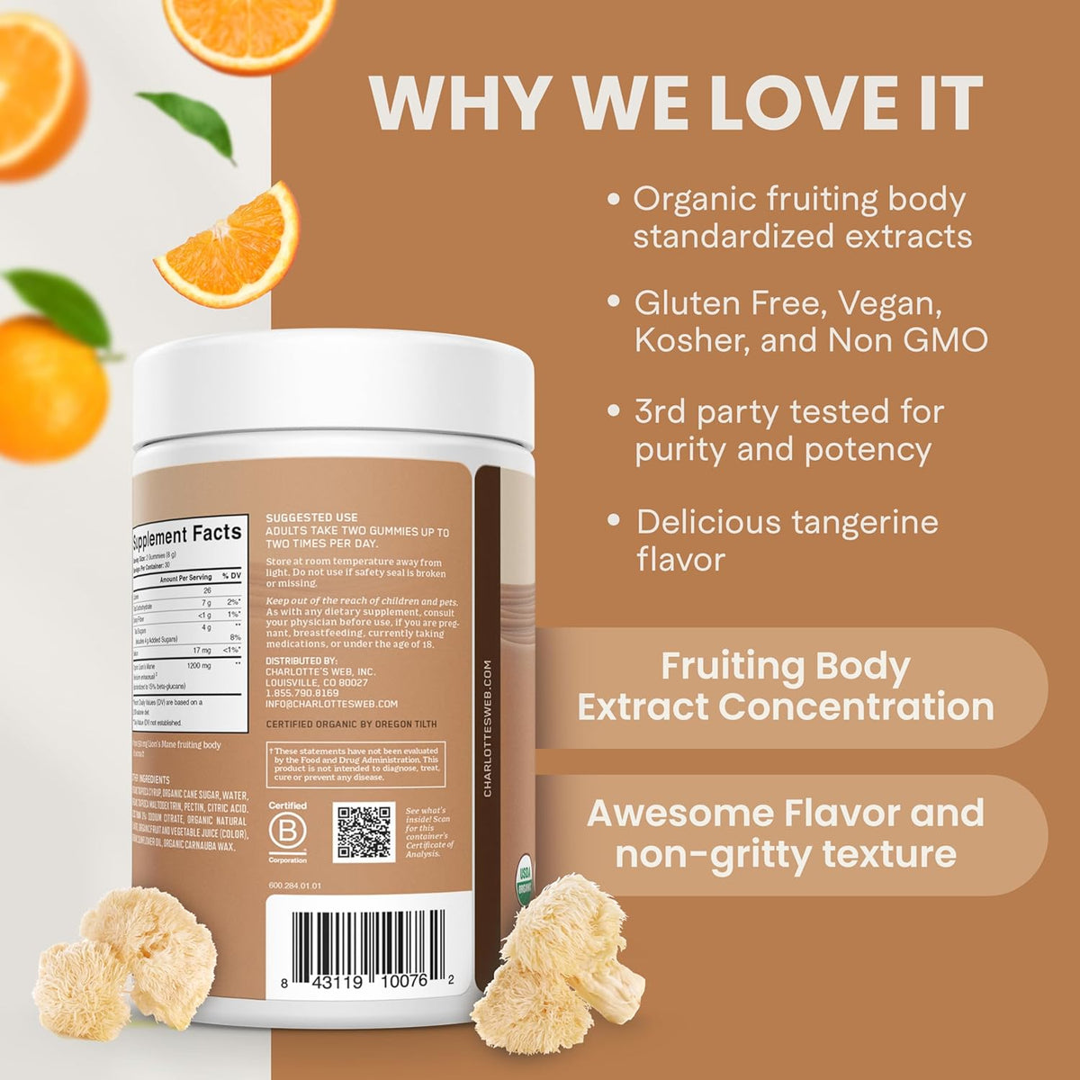 LION&#39;S MANE GUMMIES 60 COUNT