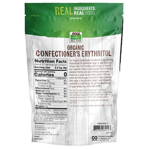 Organic Confectioner's Erythritol Powder, Replacement for Powdered Sugar, Zero Calories, 1-Pound