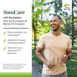 Terry Naturally SinuCare - Bronchial Wellness Support Supplement - Healthy Sinus Aid - Dietary Supplement to Support Healthy Lungs - 60 Softgels