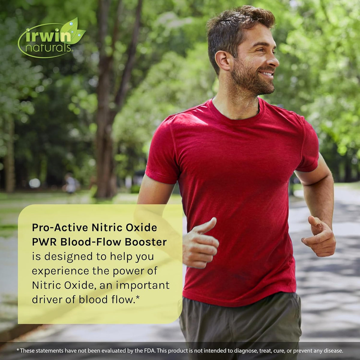 Irwin Naturals Pro-Active Nitric Oxide PWR - 60 Liquid Soft-Gels - Blood-Flow Booster with L-Citrulline, Beet Root & Red Spinach