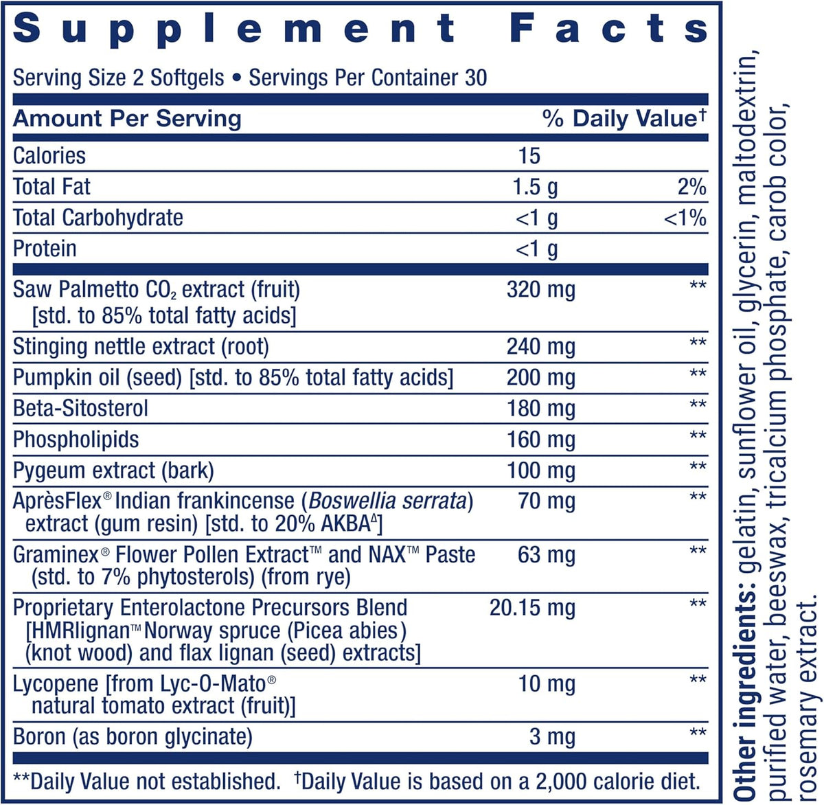 Life Extension Ultra Prostate Formula, saw palmetto for men, pygeum, stinging nettle root, lycopene, 11 nutrients for prostate function, non-GMO, gluten-free, 60 softgels