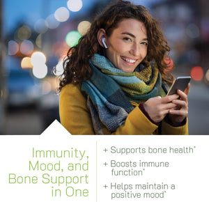 Irwin Naturals High Potency Mega D3 & K2 + Turmeric Extract for Healthy Bones, Immune Function & Positive Mood - Advanced Absorption with Magnesium, Turmeric, Bamboo & Omega Oil - 60 Liquid Softgels