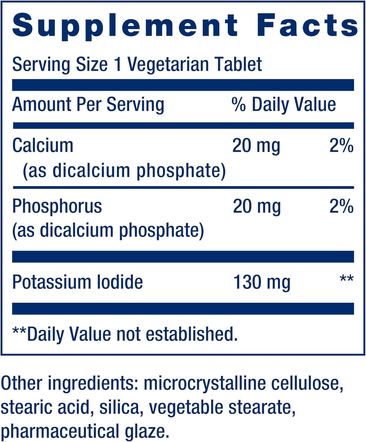 Life Extension, Potassium Iodide Tablets, 130 mg, 14 Tablets