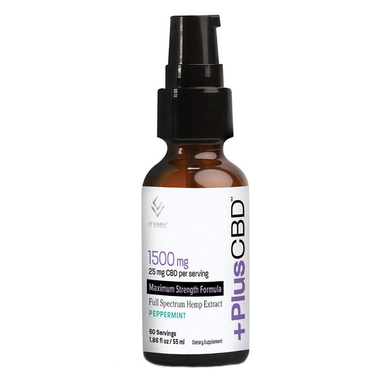 CV Sciences Plus Max Liquid 1500 mg. - Peppermint