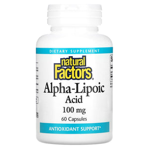 Natural Factors, Alpha-Lipoic Acid, 100 mg, 60 Capsules
