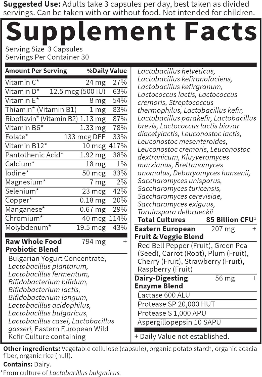 Garden of Life RAW Probiotics™ Men, 85 billion, 90 Vegetarian Capsules