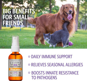 Sovereign Silver Bio-Active Silver Hydrosol for Pets Immune Support – Fine Mist, 2 oz.