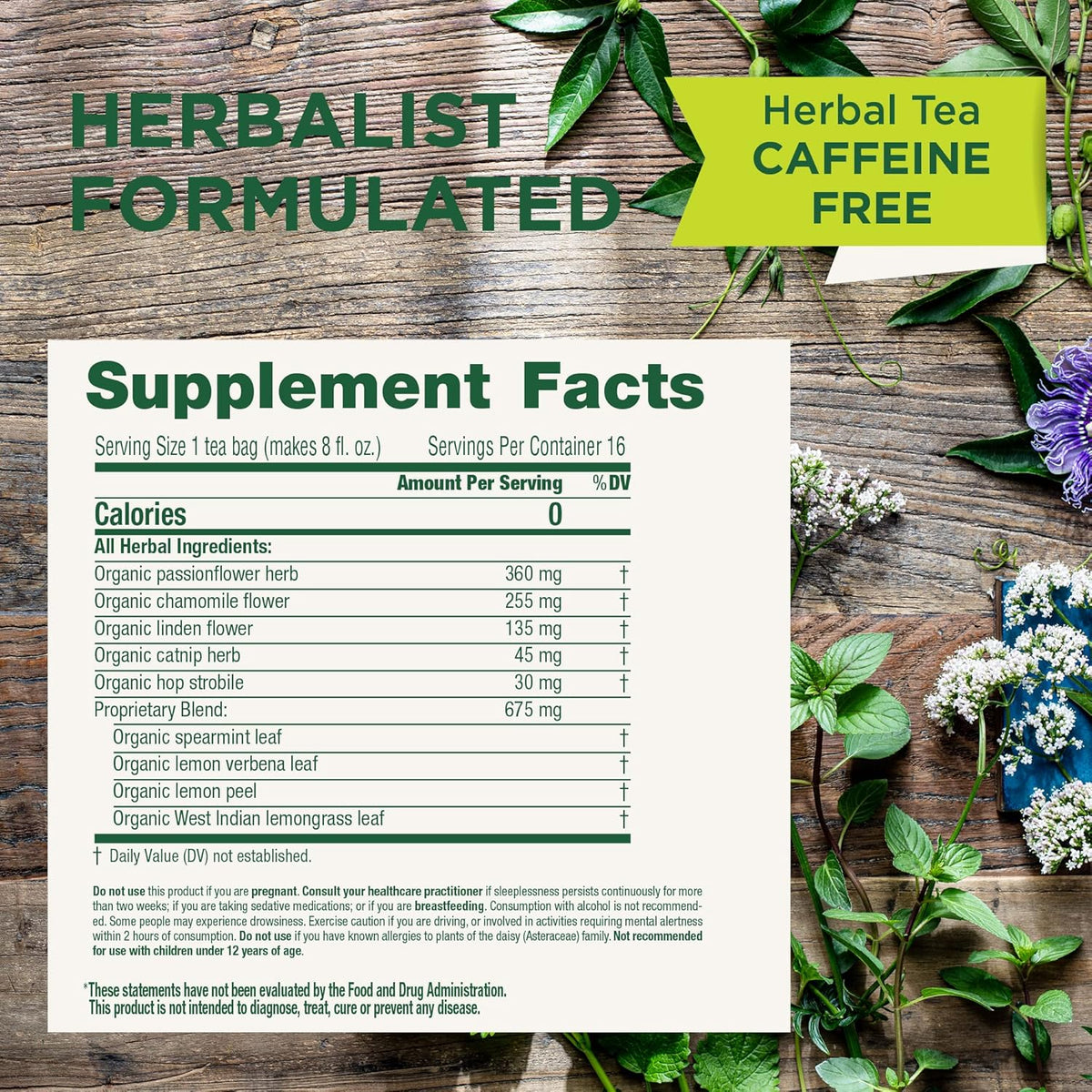 Traditional Medicinals Organic Nighty Night® Herbal Tea, 16 Tea Bags