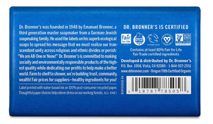 Dr Bronners Magic Soap All One Obpe05 5 Oz Peppermint Dr. Bronner'S Bar Soap