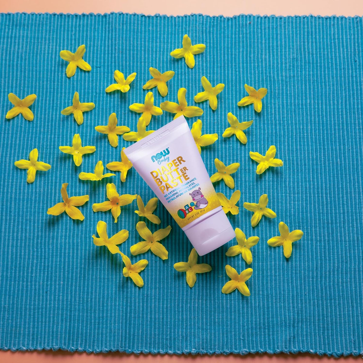 NOW Foods Baby, Diaper Butter Paste, Fragrance Free, No Artificial Fragrance, Parabens, Phthalates, or Petrolatum, 2-Ounce