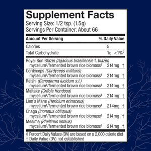 Host Defense Stamets 7 Mushroom Powder - 7 Species Blend - Mushroom Supplement for Immune Support with Royal Sun Blazei, Cordyceps, Reishi, Maitake, Lion's Mane, Chaga & Mesima - 3.5 oz (66 Servings)