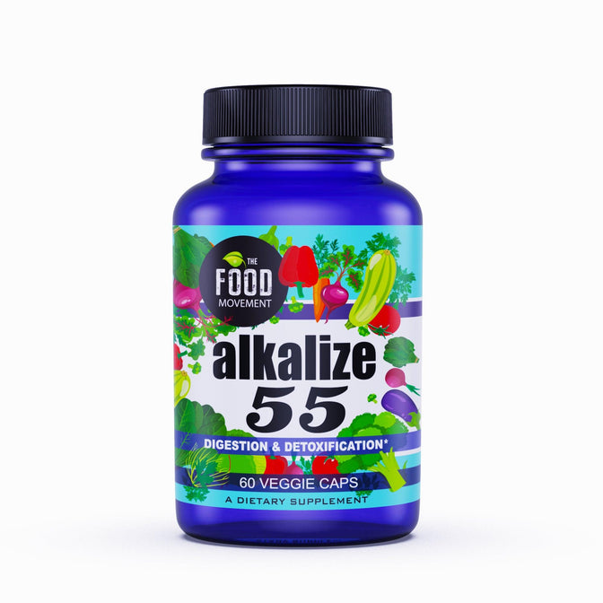 The Food Movement Co. Alkalize 55 Fulvic Minerals - 60 Veggie Caps