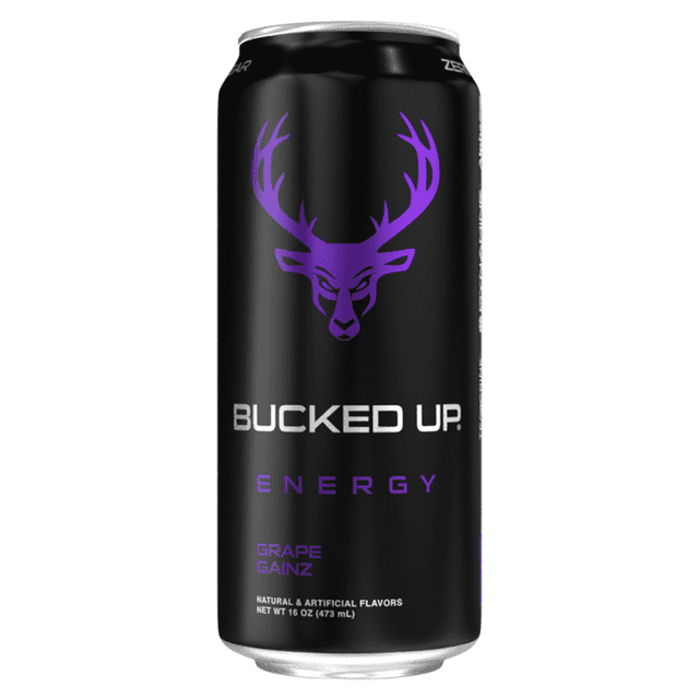 Bucked Up Energy Drink 300 mg Caffeine, Grape Boost, 16 fl oz