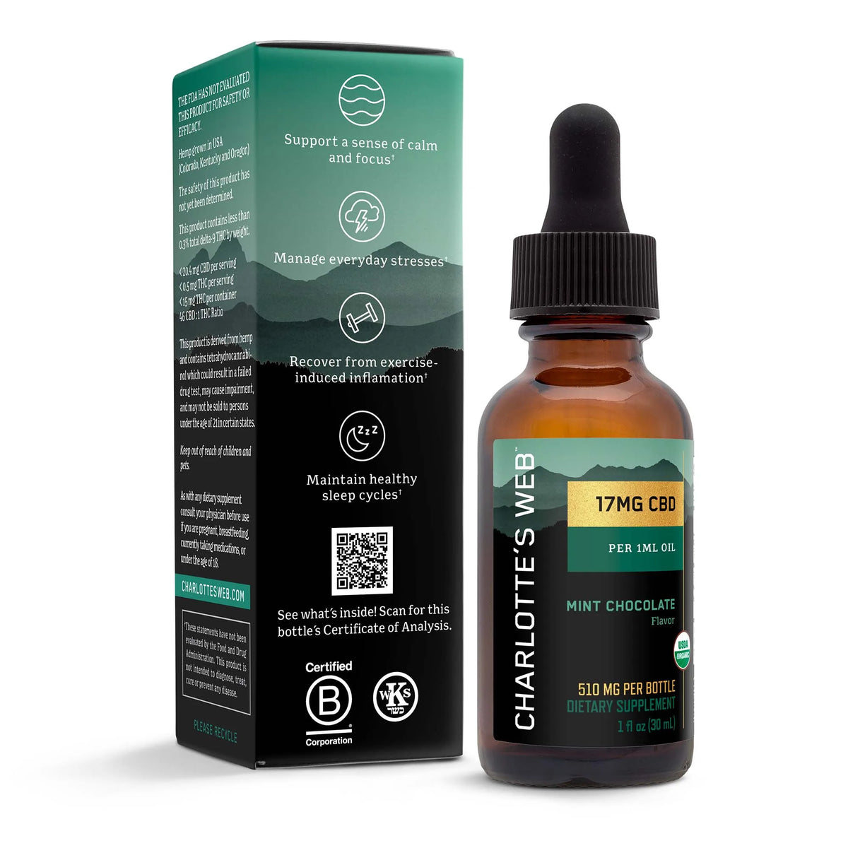 CW - 17 mg Mint Chocolate Oil - 1 oz