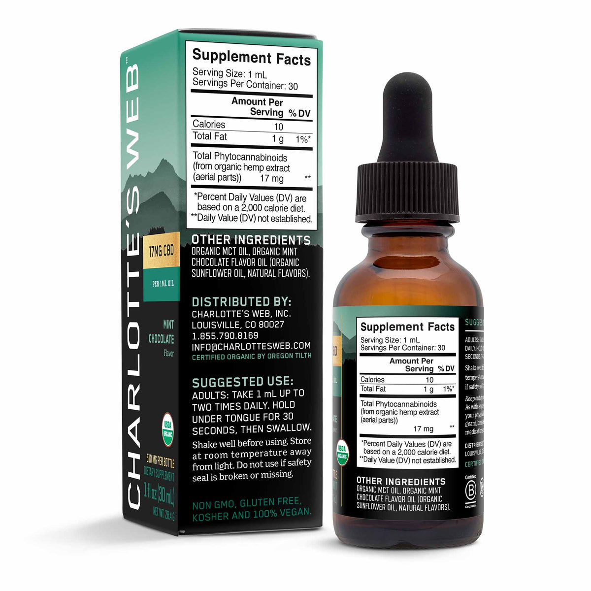 CW - 17 mg Mint Chocolate Oil - 1 oz