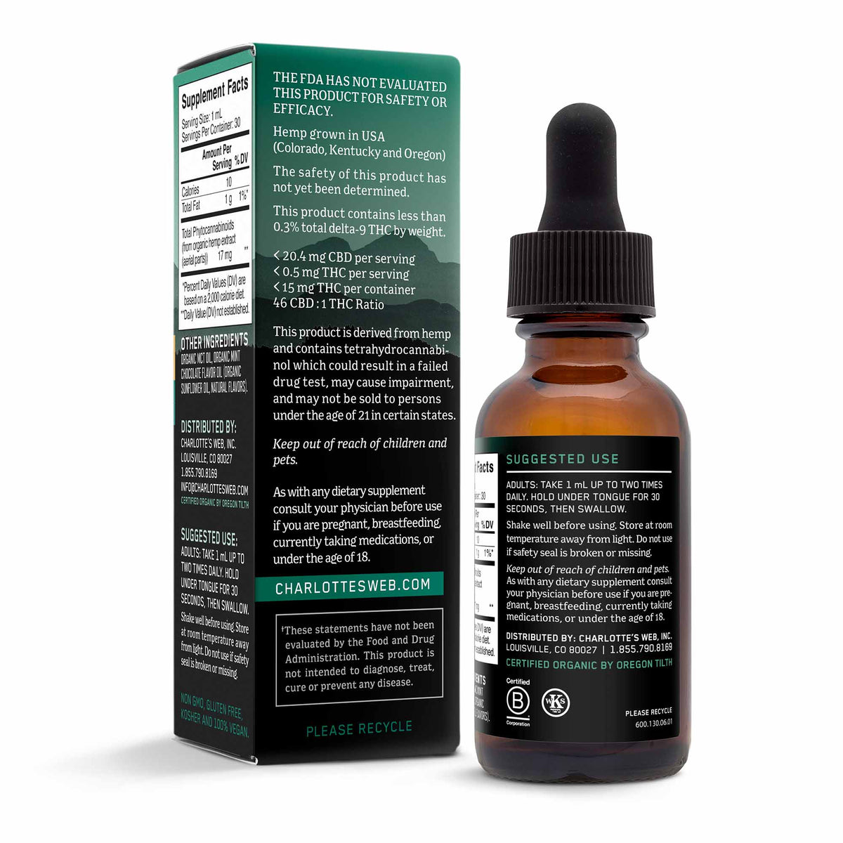 CW - 17 mg Mint Chocolate Oil - 1 oz