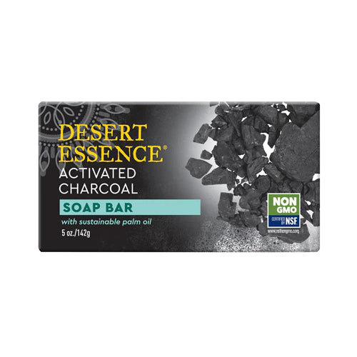 Desert Essence Activated Charcoal Soap Bar -- 5 oz