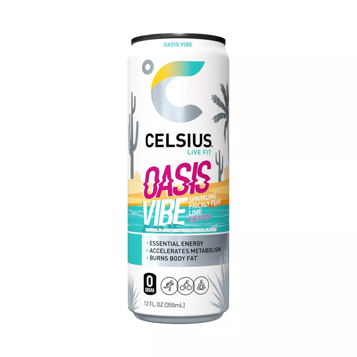 Celsius Sparkling Oasis Vibe Energy Drink - 12 fl oz Can