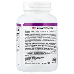 Natural Factors BlueRich®, Super Strength Blueberry Concentrate, 500 mg, 90 Softgels