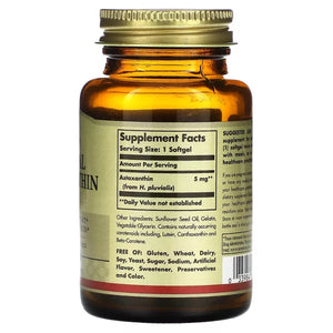 Solgar Astaxanthin -- 5 mg - 60 Softgels