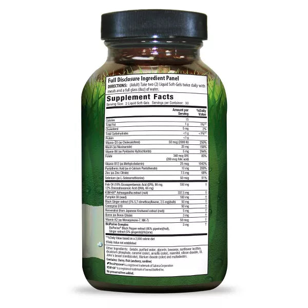 Irwin Naturals Testosterone UP Strength &amp; Size - 60 Softgels