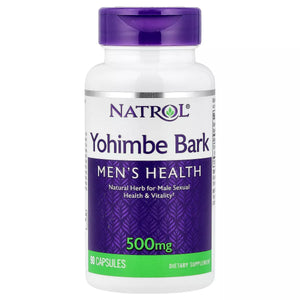 Natrol Yohimbe Bark, 500 mg, 90 Capsules
