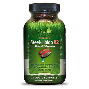 Irwin Naturals Next Level Steel Libido X2 Dietary Supplements Softgels - 75ct