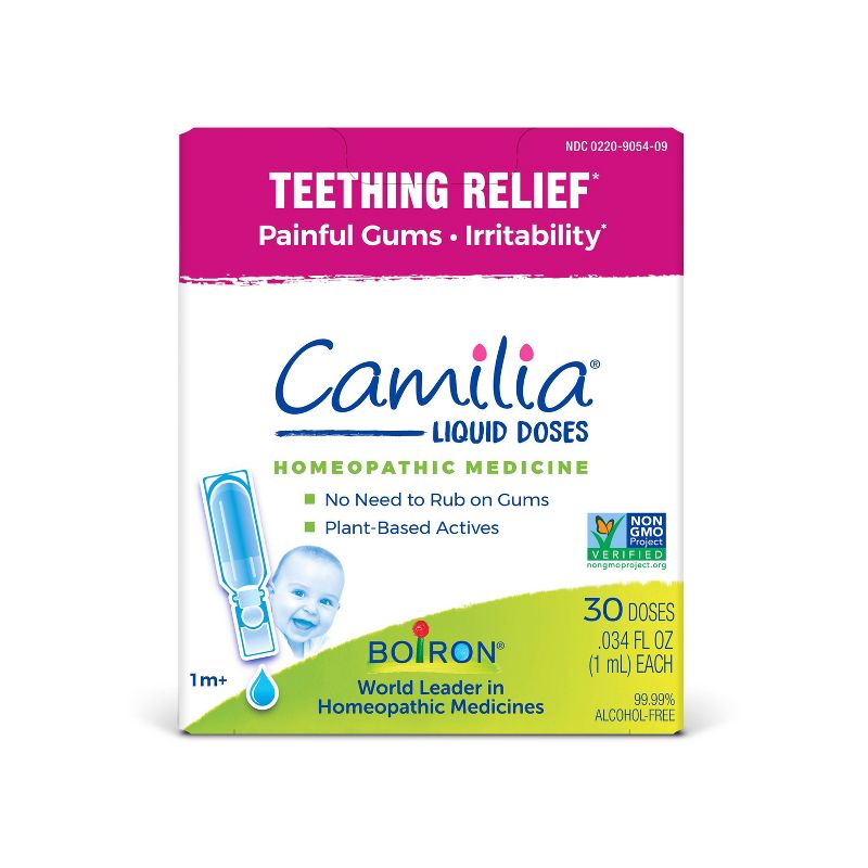 Boiron Camilia Teething Relief Liquid 5 Doses 0.034 fl oz each Homeopathic