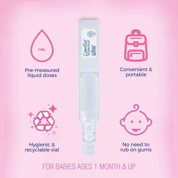 Boiron Camilia Teething Relief Liquid 5 Doses 0.034 fl oz each Homeopathic