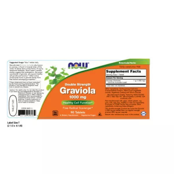 GRAVIOLA 1000 MG  90 TABS