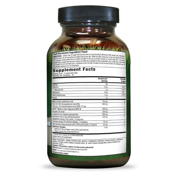 Irwin Naturals Next Level Steel Libido X2 Dietary Supplements Softgels - 75ct