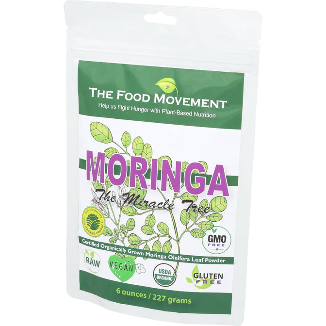 The Food Movement Co. Moringa Oleifera Leaf Powder 6oz.