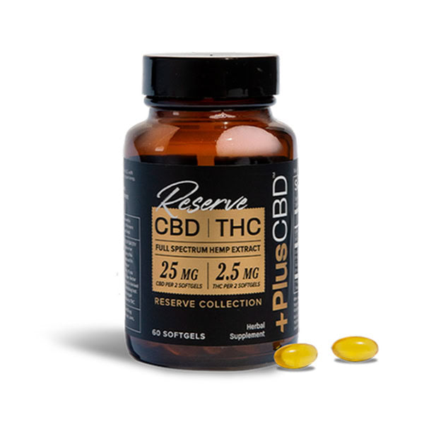 PlusReserve CBD (25MG/2.5mg) 60 softgels