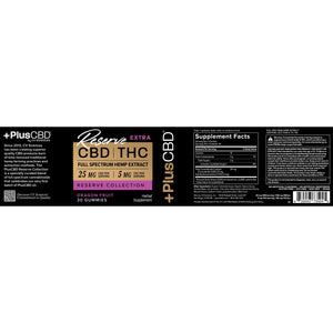 Reserve Extra Gummies 25mg CBD 5mg THC DragonFruit 30 count